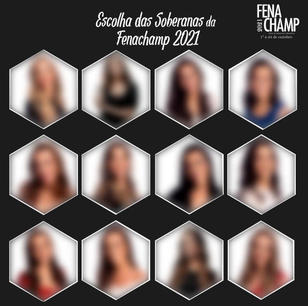 Candidatas a soberanas da Fenachamp 2021 serão conhecidas na sexta-feira